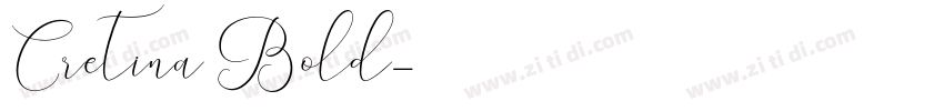 Cretina Bold字体转换